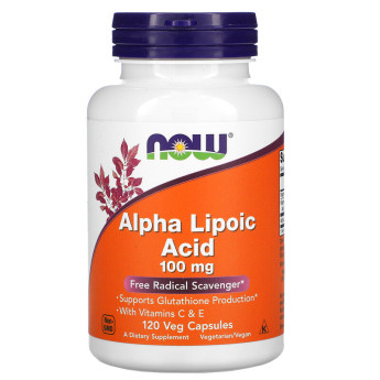Альфа-липоевая кислота NOW FOODS Alpha Lipoic Acid 100 мг, 120 капсул