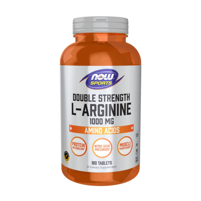 Аминокислота L‑Аргинин NOW FOODS L-ARGININE 1000 мг, 180 таблеток