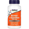 Аминокислота NOW FOODS ACETYL-L-CARNITINE, 500 мг - 50 капсул