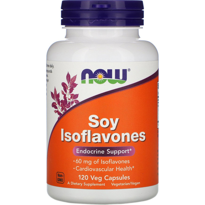 Антиоксидант NOW Soy Isoflavones, 150 мг - 120 капсул
