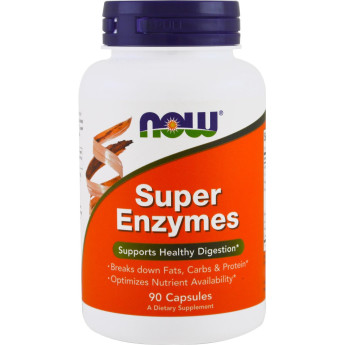 Биологически активная добавка NOW FOODS SUPER ENZYMES (Супер Энзимы), 90 капсул