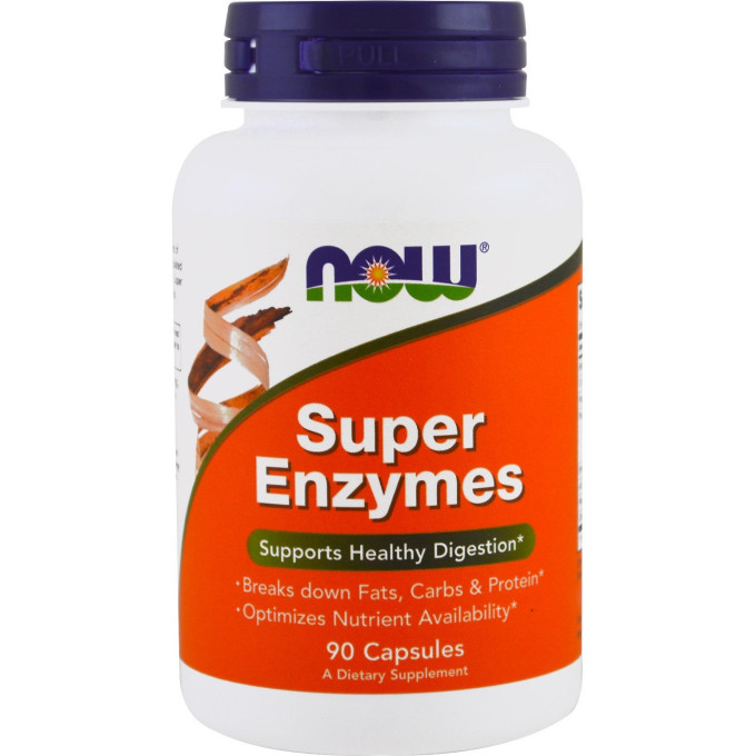 Биологически активная добавка NOW FOODS SUPER ENZYMES (Супер Энзимы), 90 капсул