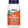 Цинк пиколинат NOW FOODS ZINC PICOLINATE, 50 мг - 120 капсул