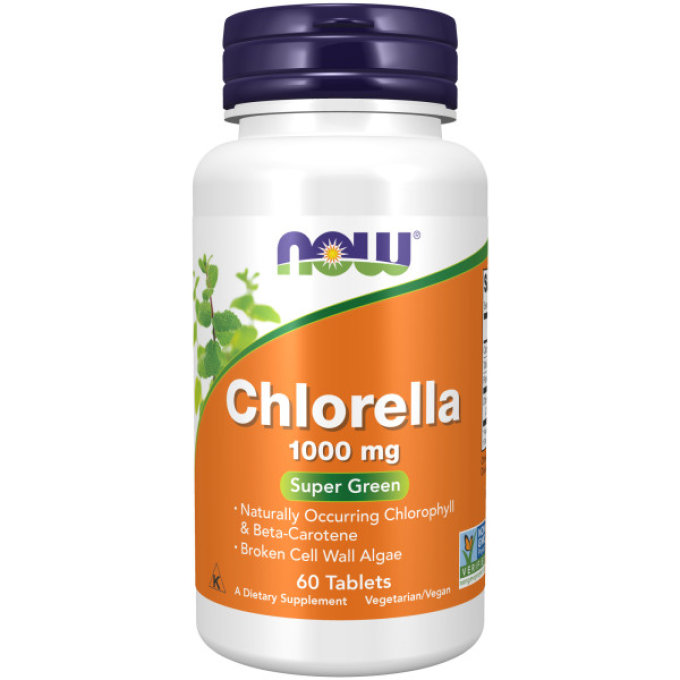 Хлорелла NOW FOODS CHLORELLA 1000mg 60 таблеток