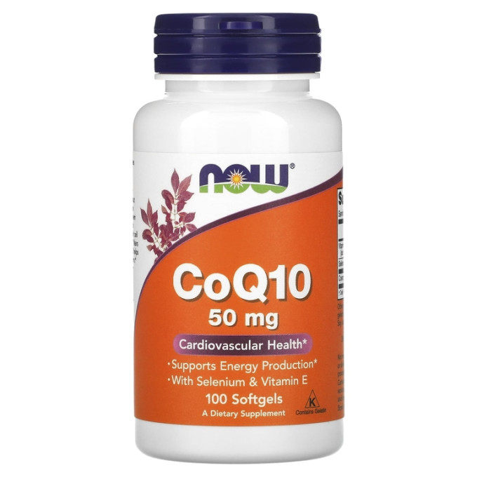Коэнзим NOW FOODS Q10, 50 мг - 100 капсул
