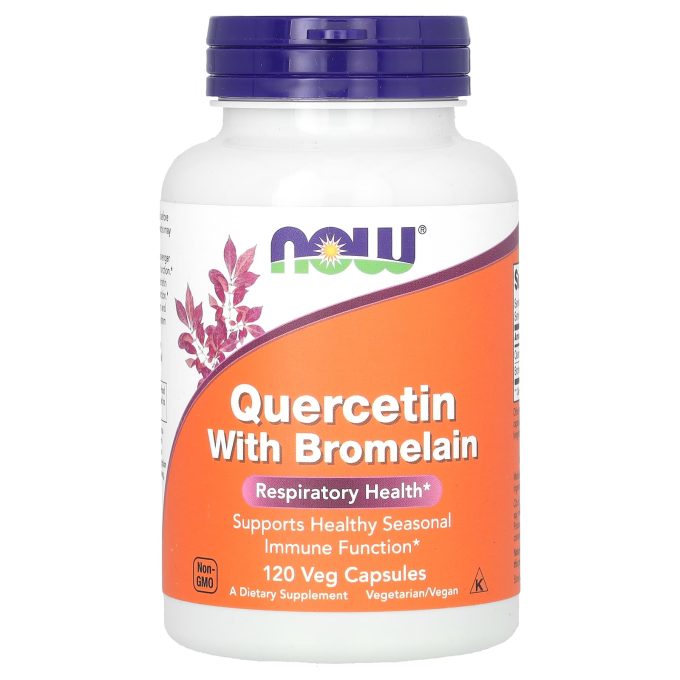 Кверцетин с бромелаином NOW FOODS QUERCETIN W/BROMELAIN 120 капсул