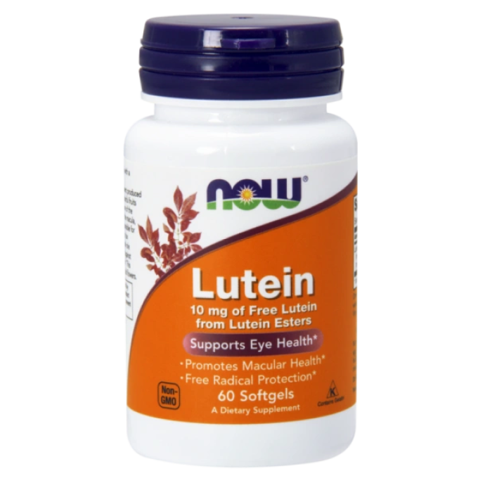NOW FOODS LUTEIN 10 MG (FROM ESTERS) 60 капсул