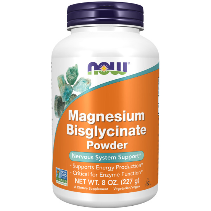 Магний Бисглицинат NOW FOODS MAGNESIUM BISGLYCINATE POWDER (8 Oz) 227г