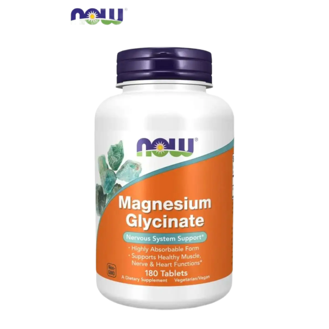 Магний глицинат NOW FOODS MAGNESIUM GLYCINATE 180 TABS