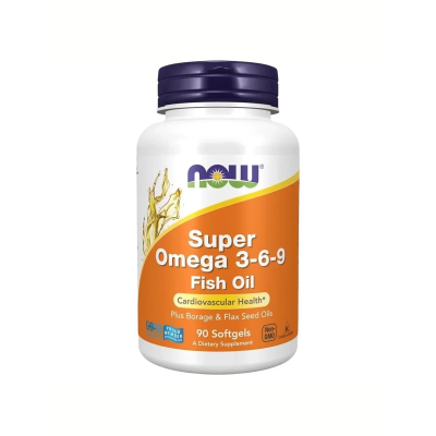 Омега NOW FOODS SUPER OMEGA 3-6-9, 90 капсул