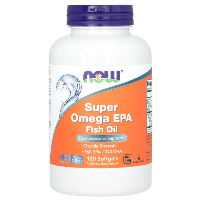 Омега NOW FOODS SUPER OMEGA EPA 1200мг, 120 капсул