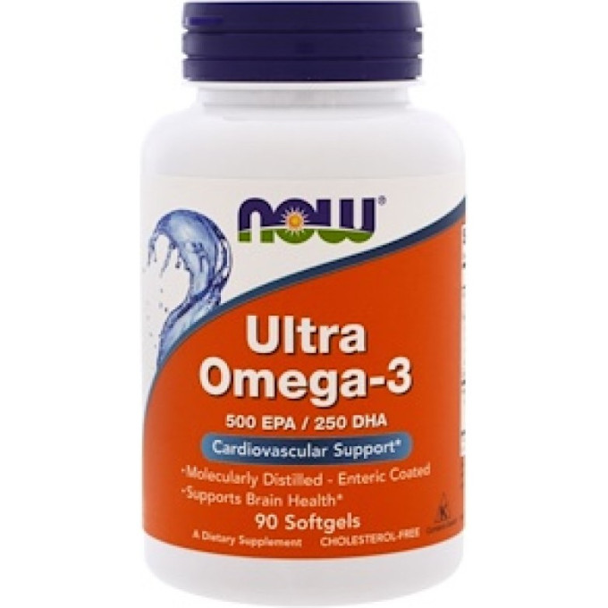 Омега NOW FOODS ULTRA OMEGA-3, 90 капсул