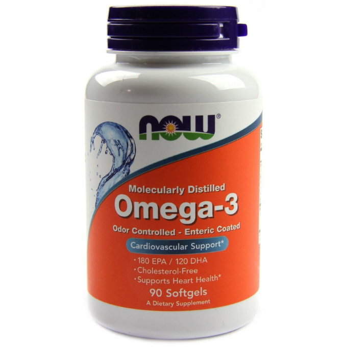 Ультра Омега-3 NOW FOODS OMEGA-3 ENTERIC 90 SGELS