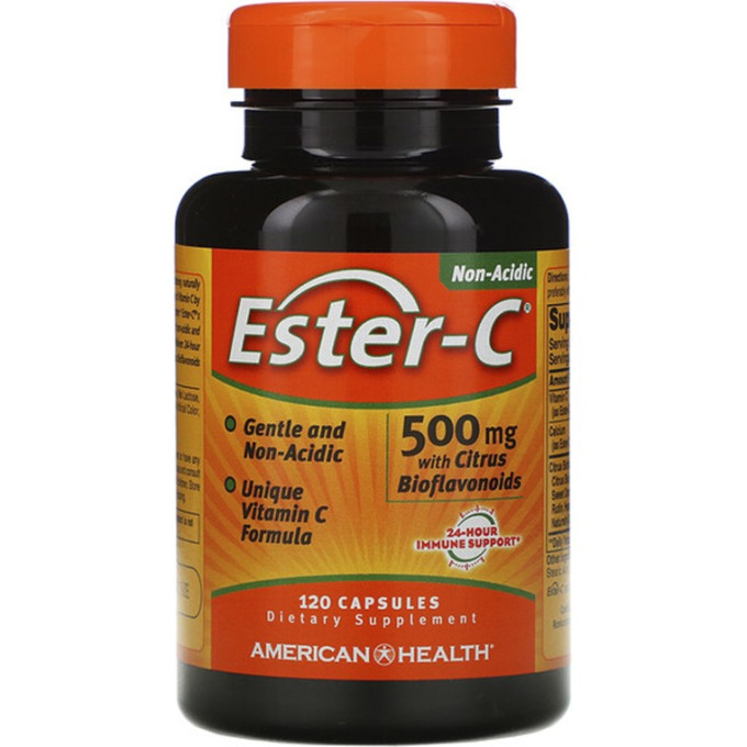 Витамин NOW FOODS ESTER-C WITH CITRUS BIOFLAVONOIDS, 500мг, 120 каспул