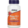 Витамин NOW FOODS МЕГА D35000 м.е+ МК-7 100мкг.