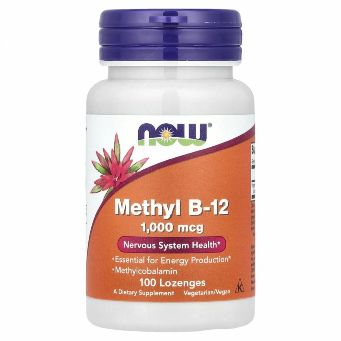 Витамин NOW FOODS METHYL B-12 10000 mcg 60 пастилок