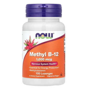 Витамин NOW FOODS METHYL VITAMIN B-12 (METHYLCOBALAMIN) 1,000 mcg, 100 пастилок