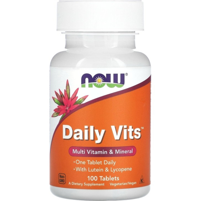 NOW Daily Vits, Дейливитс, Витамины и Минералы Комплекс - 100 таблеток