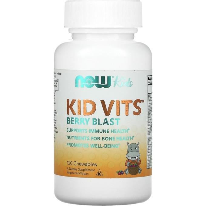 NOW Kid Vits, 120 ягодных таблеток