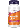 Витамины Д3 и К2 NOW FOODS MEGA D-3 & MK-7 120 VCAPS