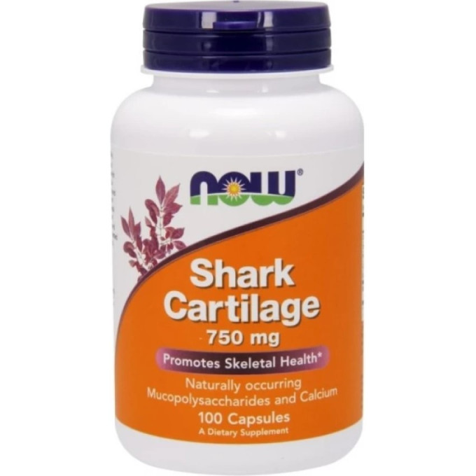 NOW FOODS SHARK CARTILAGE, 750 мг - 100 капсул